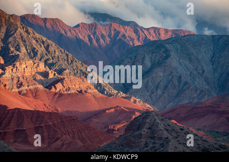 Die Quebrada de la Conches, Valles Calchaquies, Provinz Salta, Argentinien Stockfoto