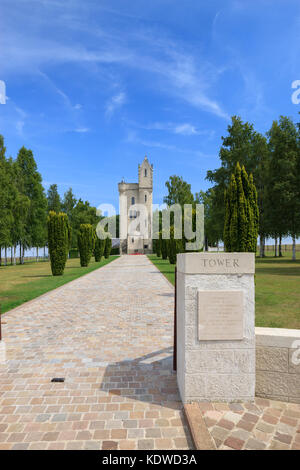 Ulster Turm Gedenkstätte Thiepval Albert Peronne Somme Hauts-de-France Frankreich Stockfoto