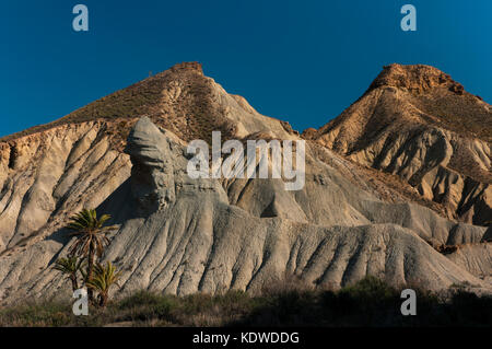 Natürliche spot Tabernas Wüste, Almeria Provinz, Andalusien, Spanien, Europa Stockfoto