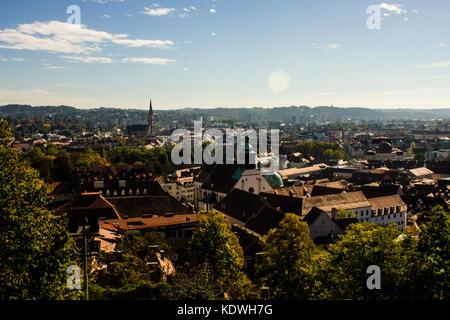 Blick vom Schlossberg Park, in Graz, die Hauptstadt der Steiermark, Österreich Stockfoto