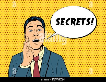 Pop Art andern Geheimnis Stock Vektor