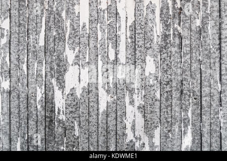 Hintergrund von Blechen mit weißer Farbe. Stockfoto