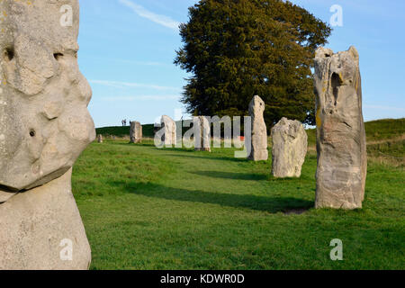 Henge Steinkreis von Avebury, Wiltshire Stockfoto