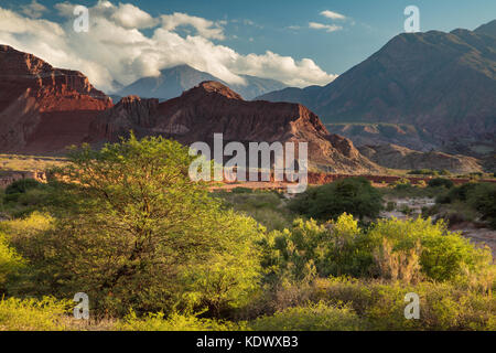 Die Quebrada de la Conches, Valles Calchaquies, Provinz Salta, Argentinien Stockfoto