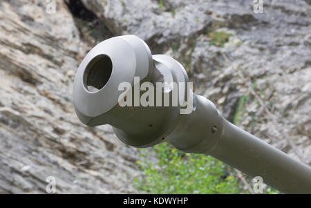 Ww2 tank Nahaufnahme, detail Schuß einer alliierten Fahrzeug Stockfoto