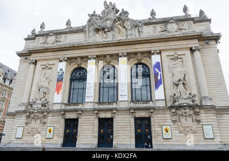 Opéra de Lille Gebäude in Place du Theatre in der nordfranzösischen Stadt Lille Stockfoto