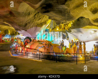 Eine von mehreren Hinduismus religiöse Dioramen innerhalb des Ramayana Höhle am Batu Höhlen außerhalb von Kuala Lumpur, Malaysia. Stockfoto