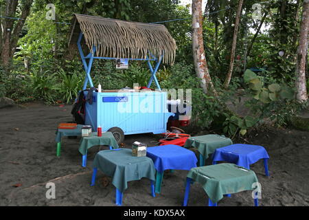 Hotel Banana Azul Beach Club, Playa Negra, Puerto Viejo de Talamanca, Provinz Limón, Karibik, Costa Rica, Mittelamerika Stockfoto