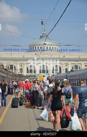 Ukraine, Odessa Bahnhof Stockfoto