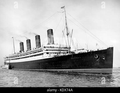 RMS Aquitania, Cunard Line 1914-20 Stockfoto