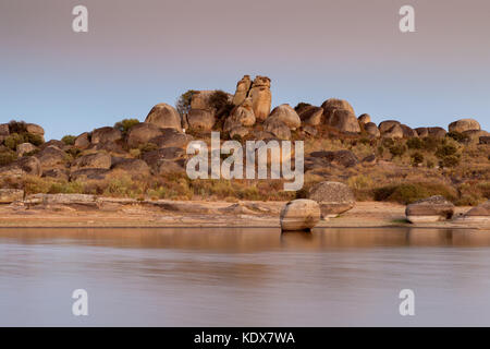 Foto in der natürlichen Umgebung von barruecos. Extremadura, Spanien. Stockfoto