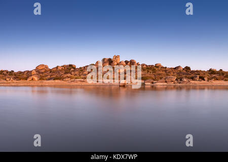 Foto in der natürlichen Umgebung von barruecos. Extremadura, Spanien. Stockfoto