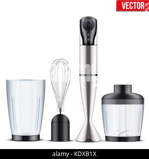 Elektrischen heizstäben Stabmixer Stock Vektor