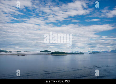 Die malerische Landschaft von Icy strait Point, Hoonah, Alaska, USA Stockfoto