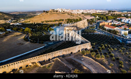 Amoreira Aquädukt, Elvas, Alentejo, Portugal Stockfoto