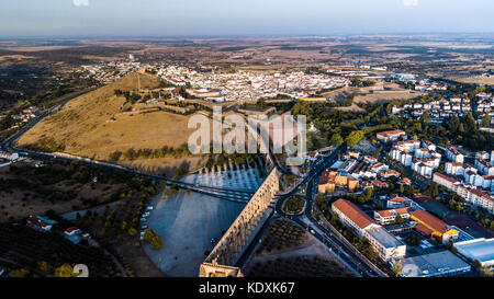 Amoreira Aquädukt, Elvas, Alentejo, Portugal Stockfoto