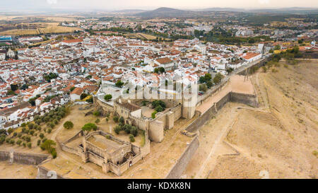 Bastian Fort, die Stadtmauer, das Schloss von Elvas, Portugal Stockfoto