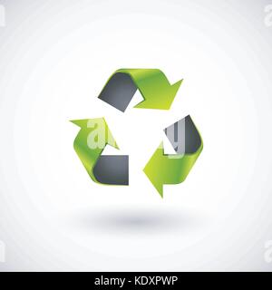 Abbildung: Vektor recyceln. Vector EPS 10. Stock Vektor