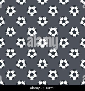 Nahtlose Muster mit Fußbällen Stock Vektor