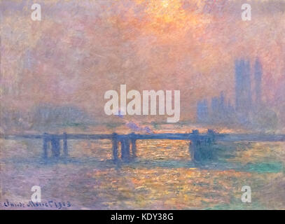 Der Themse im Charing Cross (La Tamise ein Charing Cross) von Claude Monet (1840-1926), Öl auf Leinwand, 1903 Stockfoto