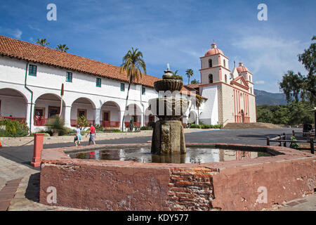 Mission Santa Barbara, Santa Barbara, Kalifornien, USA Stockfoto