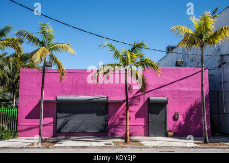 Wandmalereien im Wynwood Arts District, NW 2nd Avenue, Miami, Florida, USA Stockfoto