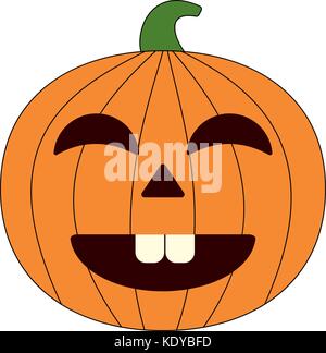 Happy Halloween. cartoon Kürbis Stock Vektor