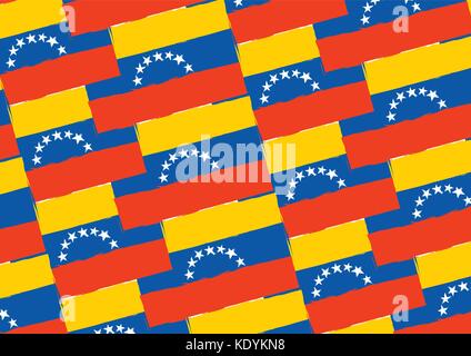 Abstrakte venezuela Flagge oder Fahne Vector Illustration Stock Vektor