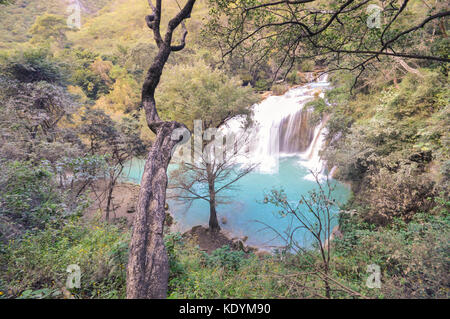 Schöne el chifflon Wasserfälle im Bundesstaat Chiapas, in der Nähe von Nuevo Dominguez, Mexiko Stockfoto