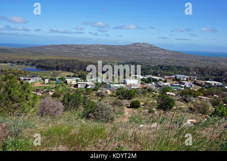 Die informelle Beilegung von redhill, zwischen Scarborough und Simon's Town in der Nähe von Kapstadt in Südafrika. Stockfoto