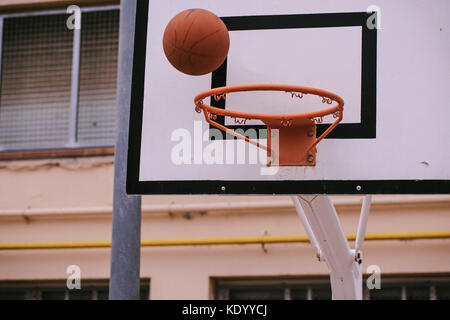 Street Basketball Court Stockfoto