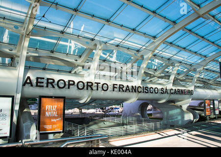 Aeroporto Francisco Sa Carneiro und Francisco Sa Carneiro, Porto, Porttugal Stockfoto