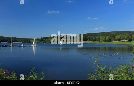 Sorpe Talsperre in der Nähe von sundern - amecke, Hochsauerlandkreis, NRW, Deutschland/Sorpesee bei Sundern - amecke, Hochsauerlandkreis, NRW, Deutschland Stockfoto