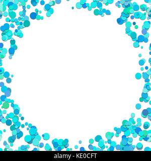 Abstrakte chaotischen dot-Vector Graphic Design von hellblaue Punkte Stock Vektor