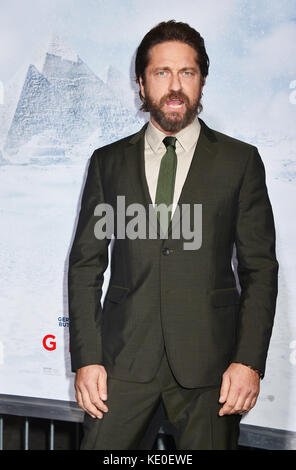 Los Angeles, USA. 16 Okt, 2017. Gerard Butler 028 Ankunft am geostorm Premiere auf der Tcl Chinese Theatre in Los Angeles. 16. Oktober 2017. Credit: tsuni/usa/alamy leben Nachrichten Stockfoto