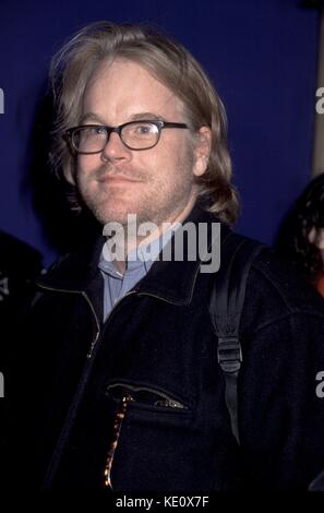 Philip Seymour Hoffman in der Eröffnungsnacht der "Rocky Horror Show" im Circle auf dem Platz in New York City. November 2000. © Joseph Marzullo / MediaPunch. Stockfoto