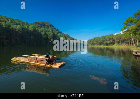 Sonnenaufgang in Pang Ung Maehongson Thailand Stockfoto