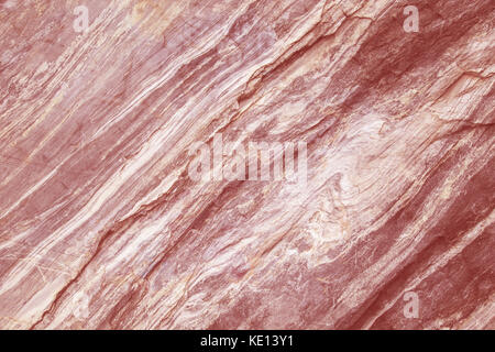 Textur aus rosa Marmor. natürliche Muster oder Hintergrundbild für Design. Stockfoto
