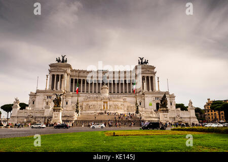 Das Vittoriano-Denkmal oder Altare della Patria (Vaterlandsaltar) - Rom Italien Stockfoto