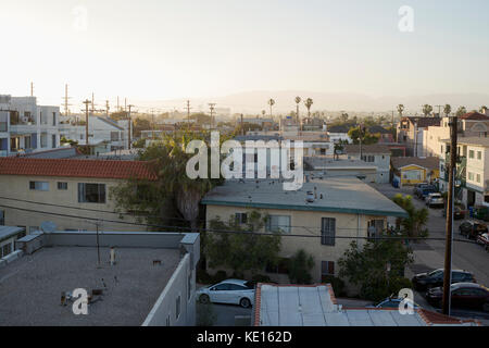 Die Marina del Rey und Venice Beach Viertel von Los Angeles, CA. Stockfoto