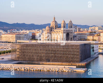 Marseille, Frankreich - 07 August, 2017: die Kathedrale von La Major in der Vieux Port, Marseille, Frankreich Stockfoto