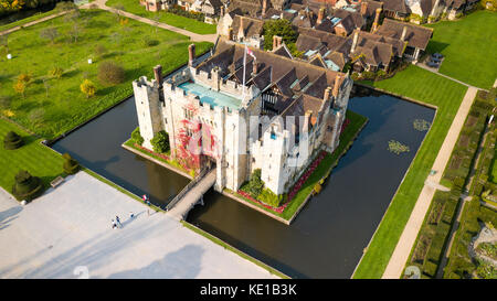 Außerdem befinden sich das Hever Castle, Hever, Kent, Großbritannien Stockfoto