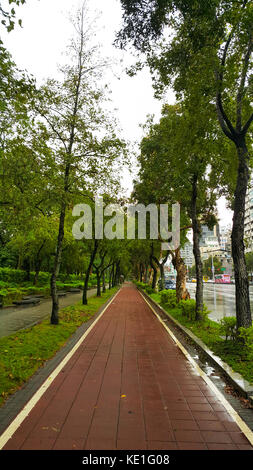 Fahrrad Bereich in daan Park Taipei City, Taiwan Stockfoto