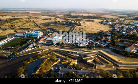 Anzeigen von Forte de Santa Luzia Elvas, Portugal Stockfoto