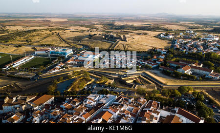 Anzeigen von Forte de Santa Luzia Elvas, Portugal Stockfoto