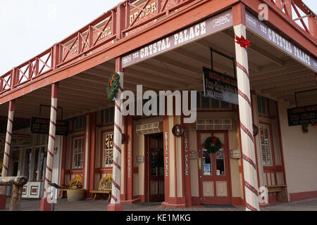 Dezember 9, 2015 Tombstone, Arizona, USA: Die Ecke, wo die Crystal Palace Limousine steht, als eine der "blutigsten Kreuzungen in verwiesen wird Stockfoto