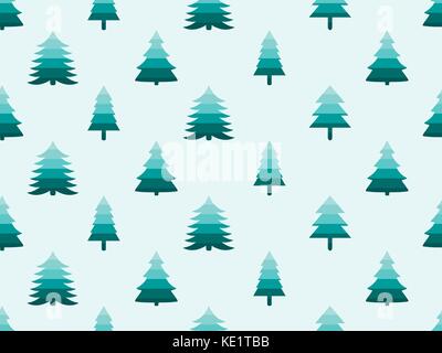 Weihnachtsbaum nahtlose Muster retro Style. Vector Illustration Stock Vektor