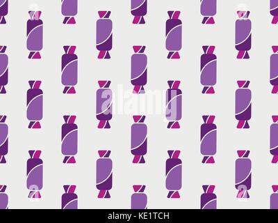 Candy nahtlose Muster. Geschenkpapier. Vector Illustration Stock Vektor