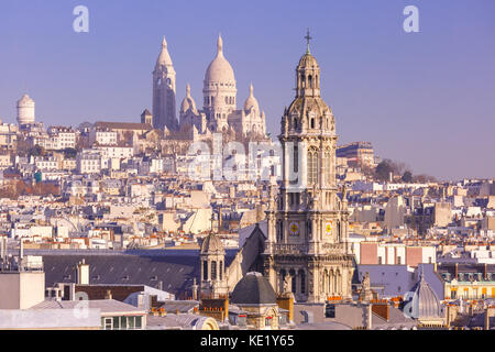 Sacre-coeur in den Morgen, Paris, Frankreich Stockfoto