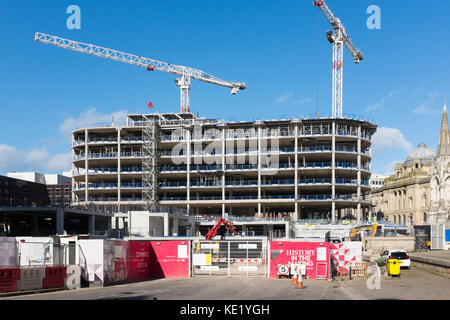 Große Bauvorhaben im Birmingham Paradise Circus Stockfoto